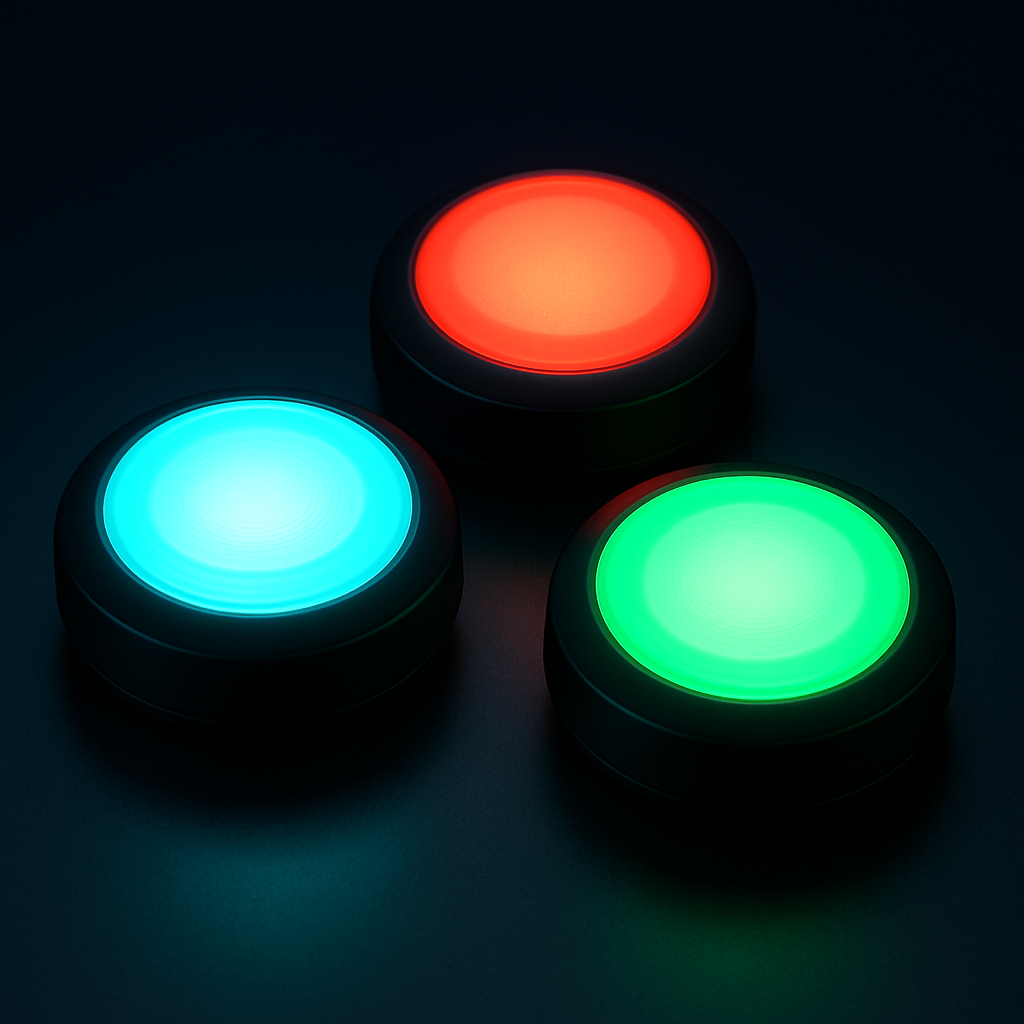 Multiple colored reflex training pods